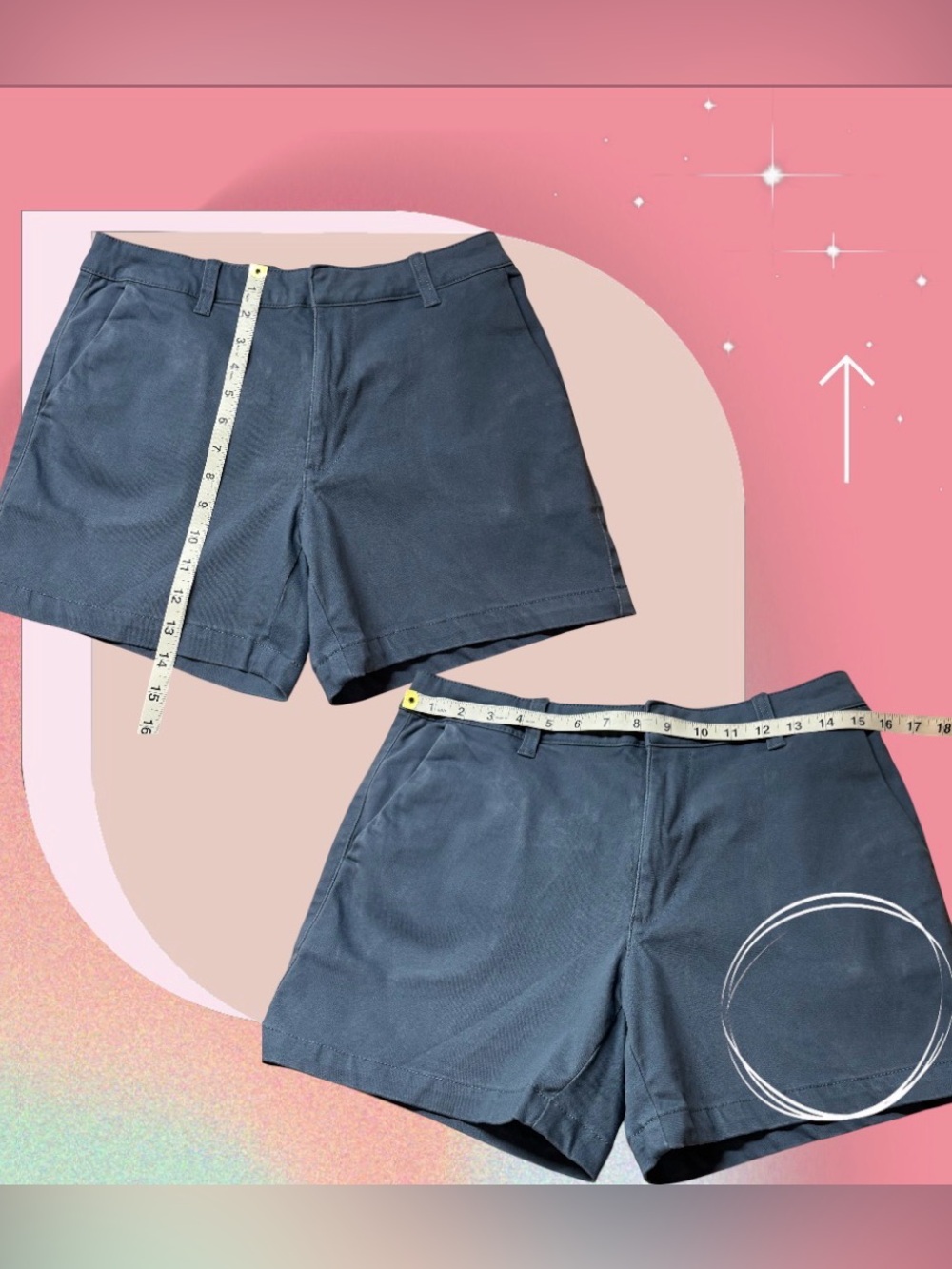 Women’s Banana Republic Light Blue Cotton Blend Shorts